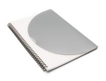 Curve Notepad-Large- Silver A4 DISC